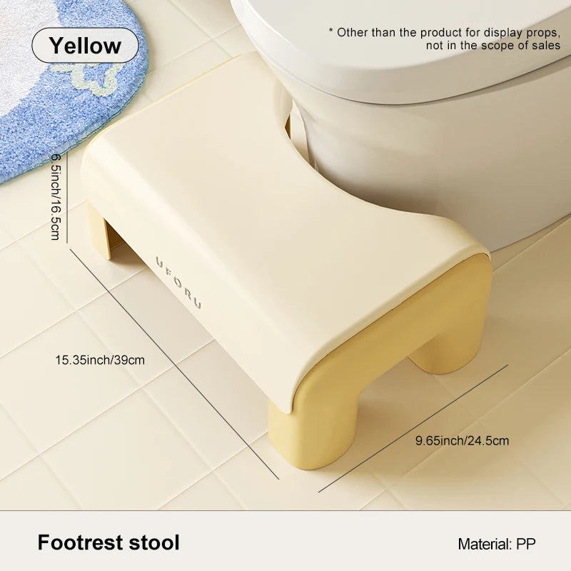Banqueta para vaso sanitário UFORU, apoio para os pés doméstico, espessada, resistente e antiderrapante, ferramenta para agachamento de adultos.