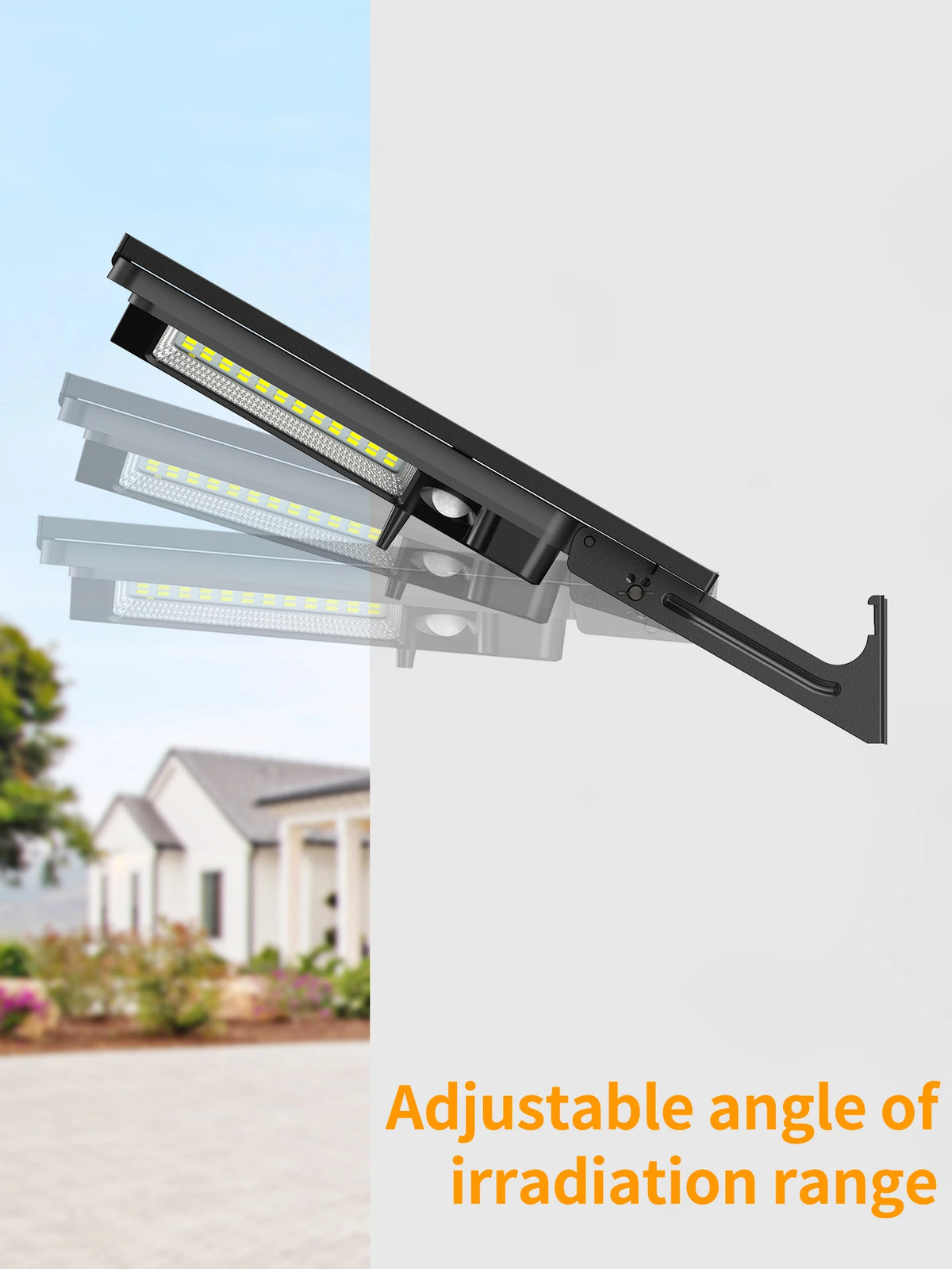 Luz de Segurança Solar para Exterior Intelamp 12500mAh com Longa Duração da Bateria e Painel Solar Super Grande para Jardim e Caminho
