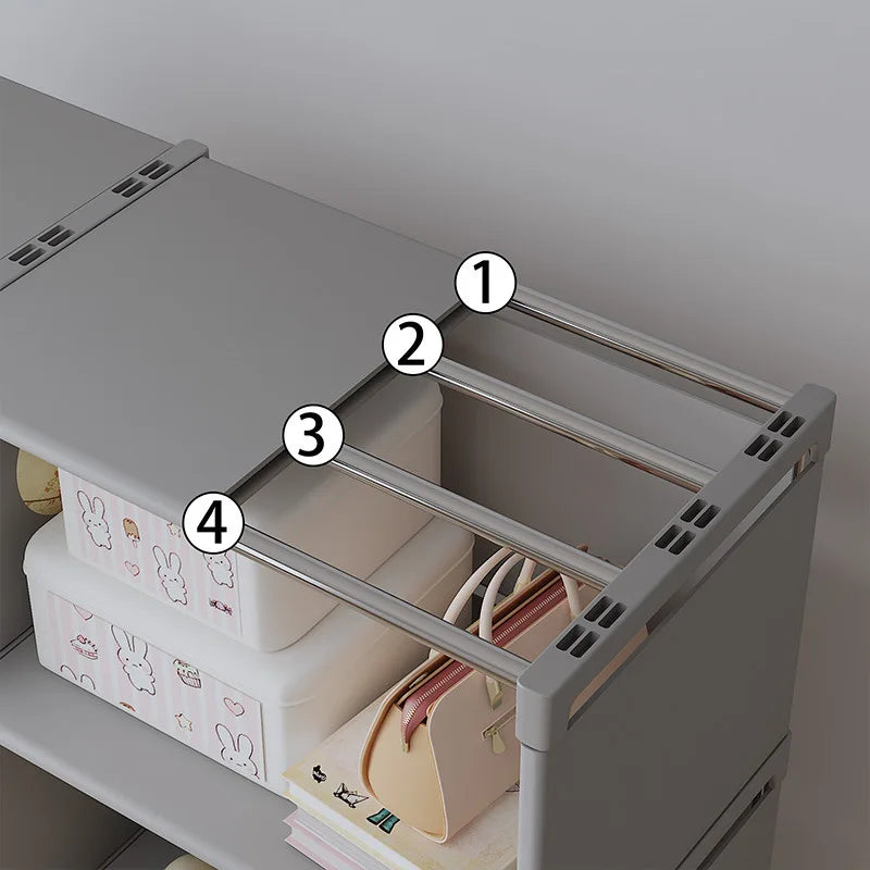 Estante de Livros Multicamadas de Fácil Montagem, Prateleira de Armazenamento para Sala de Estar, Quarto e Estudo, Ideal para Livros, Brinquedos e Diversos