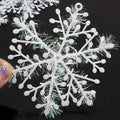 Natal Snow White Tree Decorações, Holiday Party, decoração de casa, 10 sacos