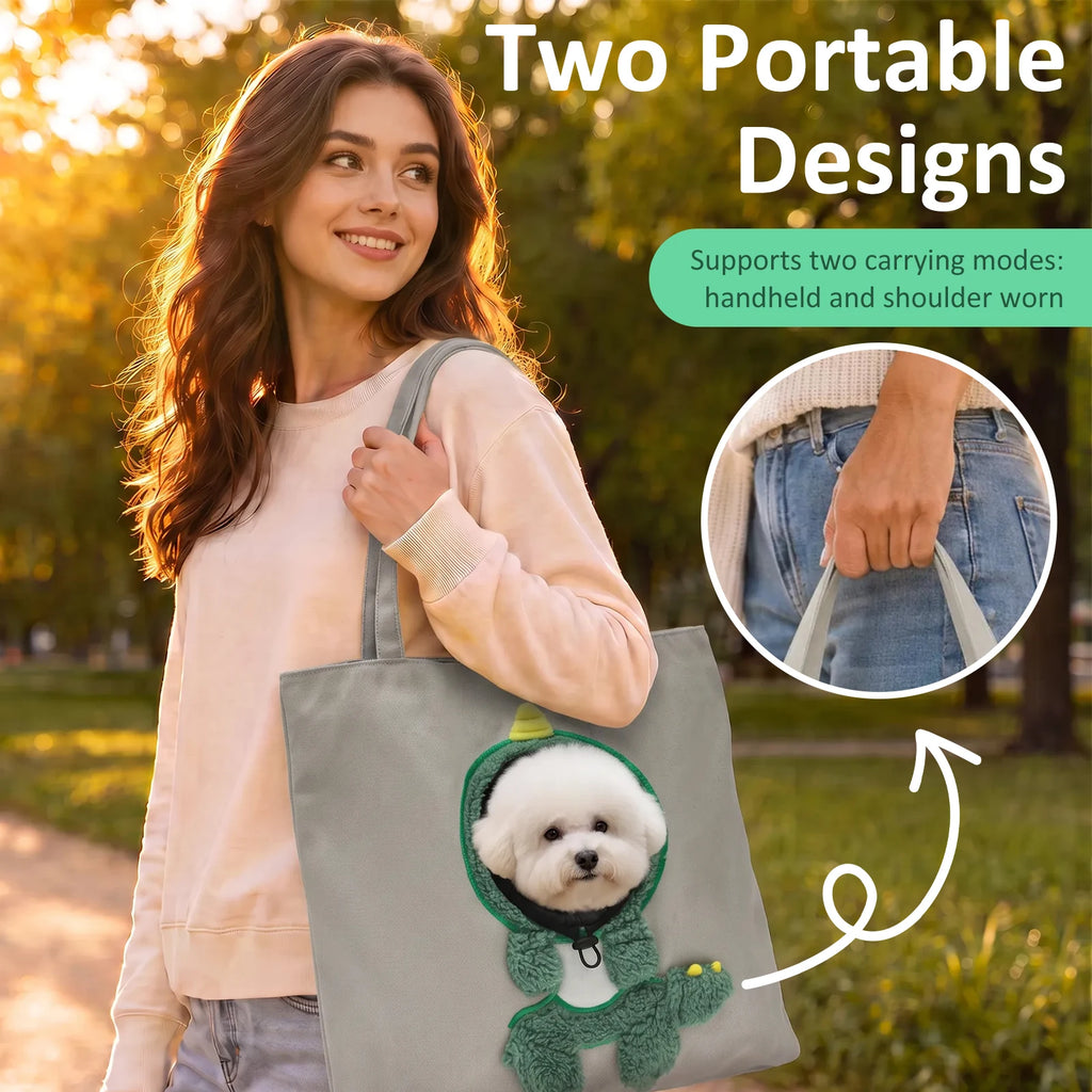 Bolsa de transporte para animais de estimação, modelo portátil com abertura para a cabeça, com fivela de segurança para a coleira, bolsa de viagem respirável para cães e gatos, artigos para animais de estimação, para