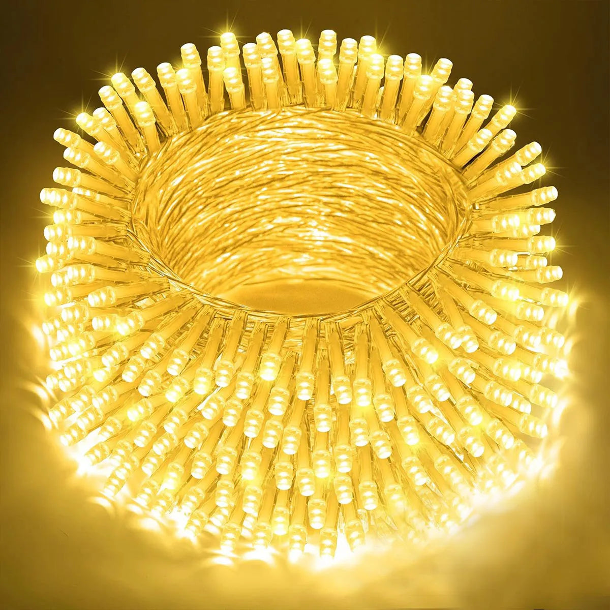 Cordão de Luzes de Natal com 8 Modos de Iluminação, Luzes de Jardim 5/10/20M, Lâmpada Decorativa Festiva para Interiores, Exteriores, Jardins e Casamentos
