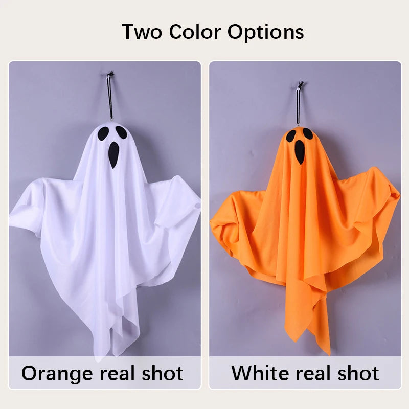 Decoração de Halloween: Lâmpada Fantasma Suspensa com LED, Decoração Suspensa de Fantasma, Presente para Festa de Halloween, Decoração para Casa e Jardim