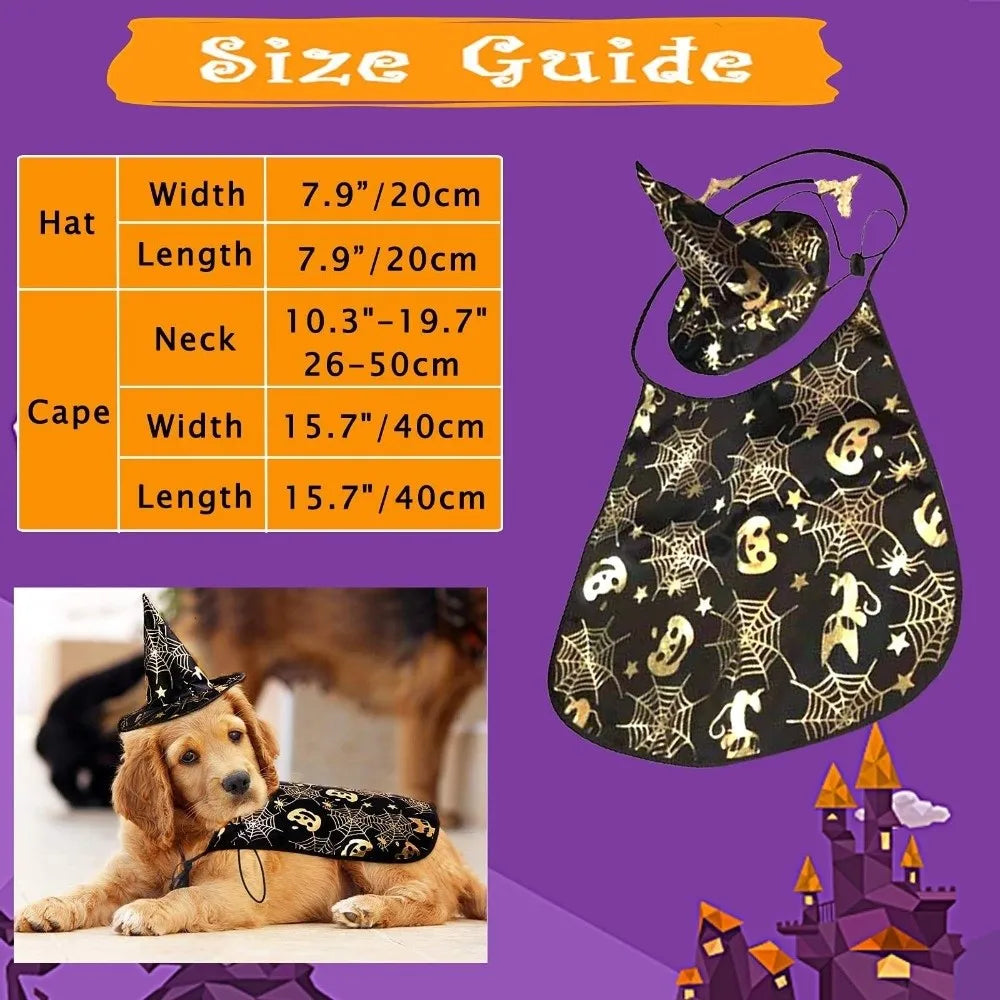 Engraçado abóbora animal de estimação trajes de halloween capa ajustável macio gatos cosplay roupas morcego preto halloween animal de estimação vestuário festa