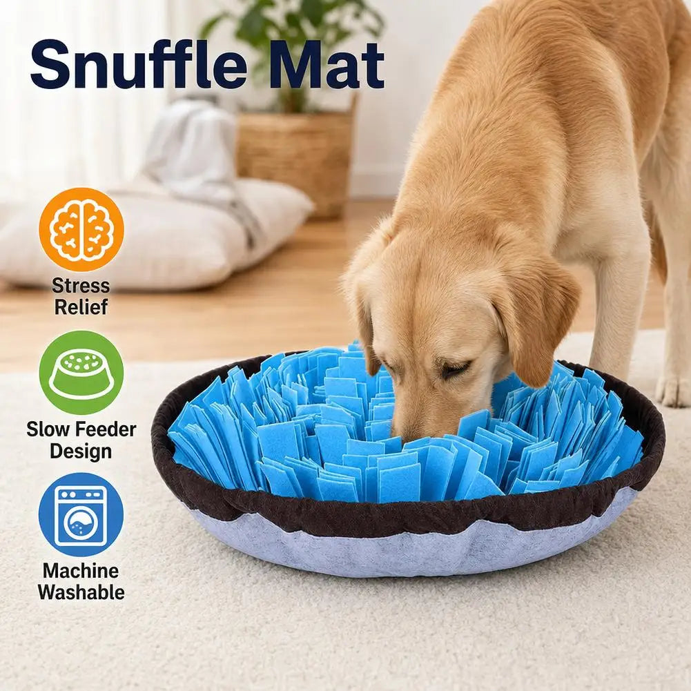 Tapete de busca para cães, jogo interativo de busca de alimentos, brinquedo em forma de tapete para alimentação lenta, ideal para o treino de cães, estimula as habilidades naturais de busca de alimentos.