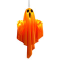 Halloween fantasma pendurado decorações halloween pendurado iluminar branco voando fantasmas árvore janela parede ornamento assustador 50x40cm
