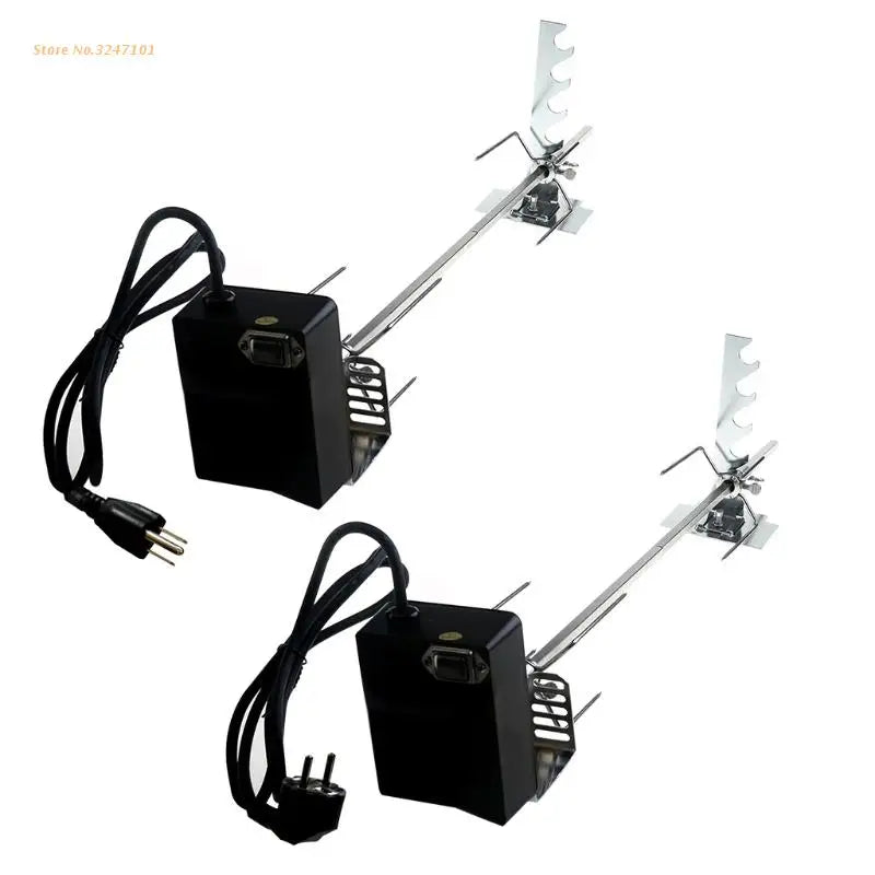 Universal rotisserie grade automática com 4w motor elétrico haste espeto garfo dropship