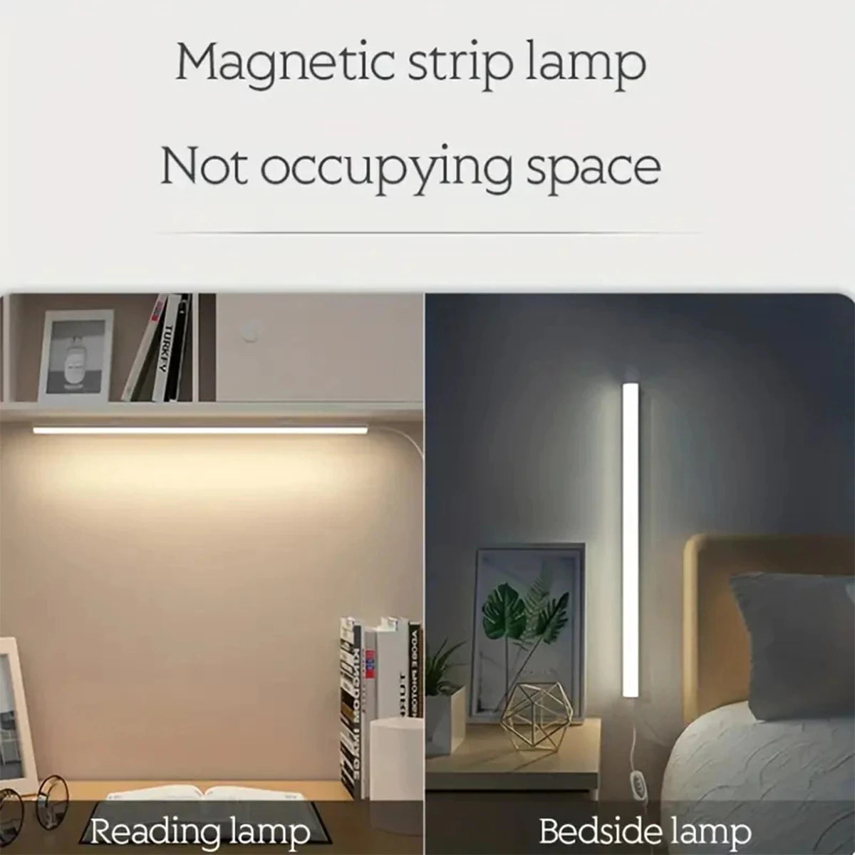 Led luz tubo leitura lâmpada aprendizagem 3colors levou noite com plug USB magnético 20cm-50cm tira dimmable bar mesa armário ao lado da cama
