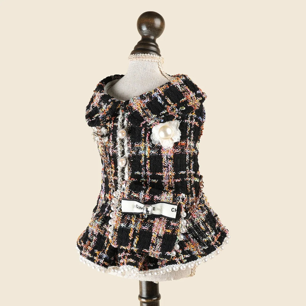 Fantasia de cachorrinho pérola para cães pequenos, chihuahua, yorkie, outono, inverno, roupa de princesa para animais de estimação, halloween, para gatos fêmeas