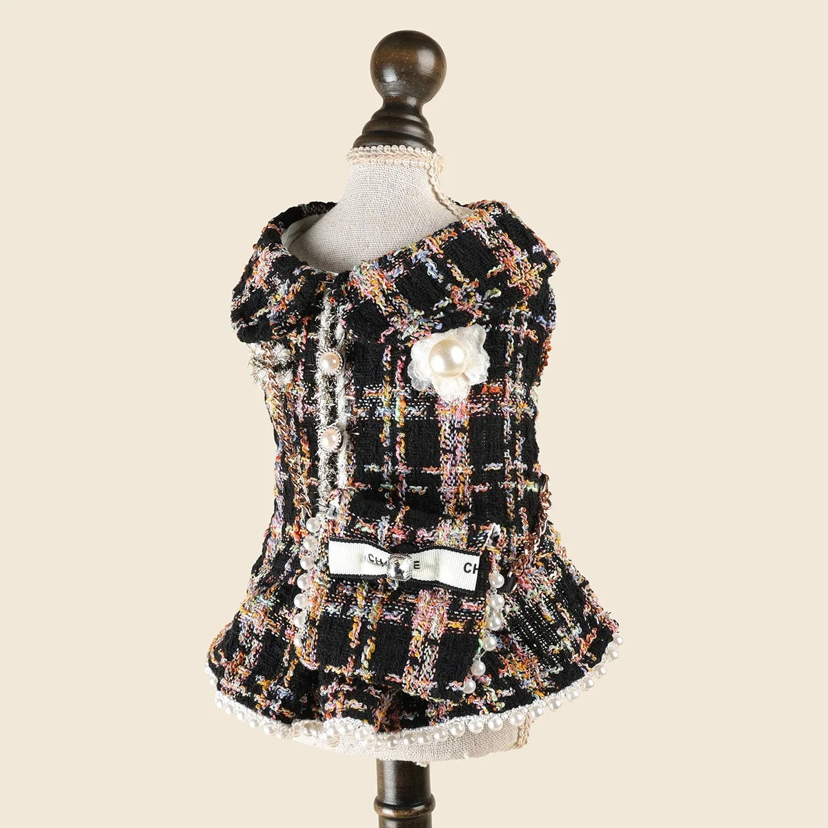 Fantasia de cachorrinho pérola para cães pequenos, chihuahua, yorkie, outono, inverno, roupa de princesa para animais de estimação, halloween, para gatos fêmeas