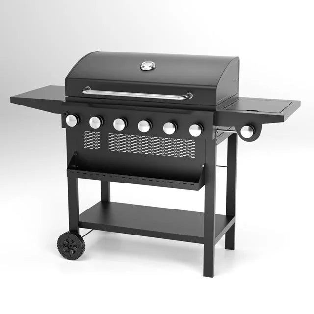 Armários e Ilhas para Churrasqueiras de Cozinha Externa em Aço Inoxidável 304 de Alta Resistência, com Grelhadores de Churrasco a Carvão, GLP e Gás Natural, com Rotação Visual