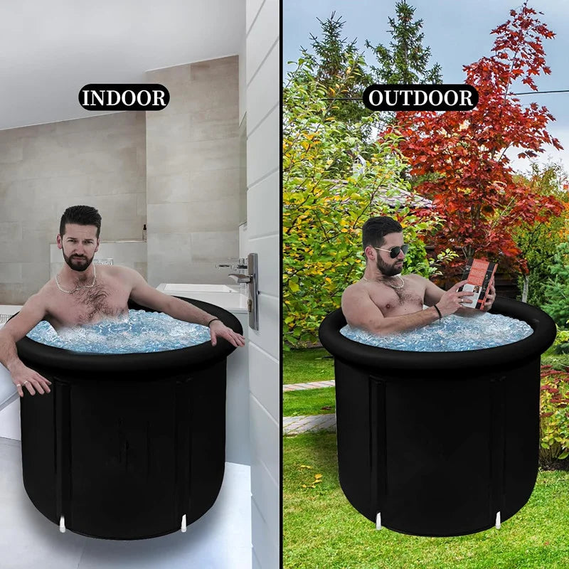 Grande banheira de gelo inflável dobrável banheira portátil terapia fria recuperação banheira para atletas treinamento esportivo piscina spa