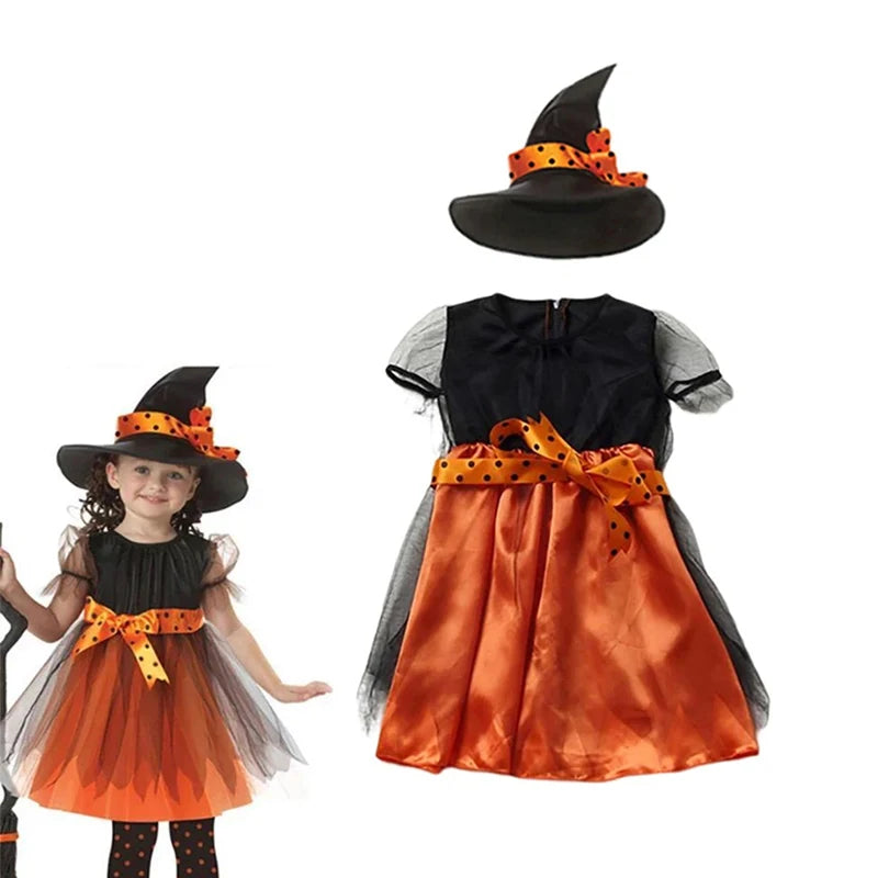 Fantasia de Halloween para Crianças, Vários Estilos: Bruxa, Vampiro, Morcego, Fada, Abóbora, Traje para Meninos e Meninas, Festa de Férias