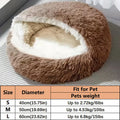 Camas aconchegantes para gatos, colchão para cães, cama quente e macia de pelúcia para animais de estimação, em formato de concha, semi-fechada, ninhos para dormir para gatos, para cães pequenos e gatinhos
