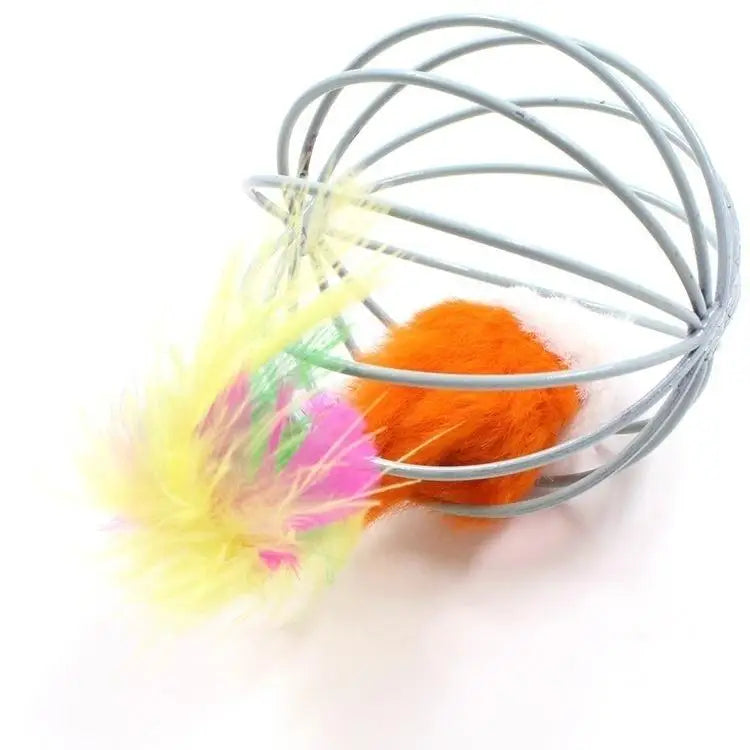 Engraçado enjaulado mouse pet brinquedo rato bola para gato cão animal de estimação novidade brinquedo suprimentos para animais de estimação