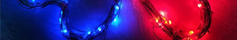 1 pçs 1m 2 3m 5m fio de cobre led luzes da corda iluminação do feriado guirlanda de fadas para a árvore de natal festa de casamento decoração natal