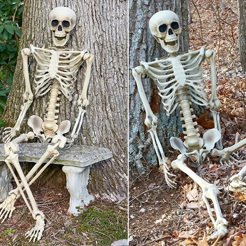 Decoração de Halloween: Esqueleto Humanoide para Casa Assombrada, Quarto, Varanda e Suprimentos DIY para Festas