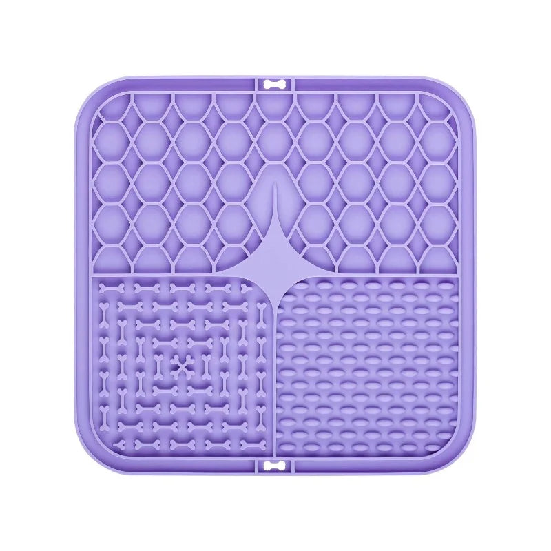 Pet lamber esteira de silicone cães pet placa de comida lenta para cão banho distração silicone cão otário treinamento de alimentos alimentador de cão suprimentos