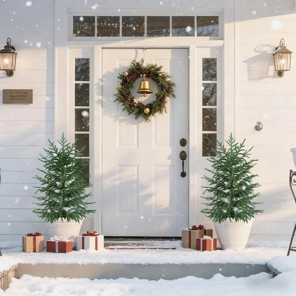 1Pç Ramo de Pinheiro Artificial de 60CM, Árvore de Natal Falsa para Varanda, Decoração de Natal Interna e Externa, Decoração para Casa e Jardim