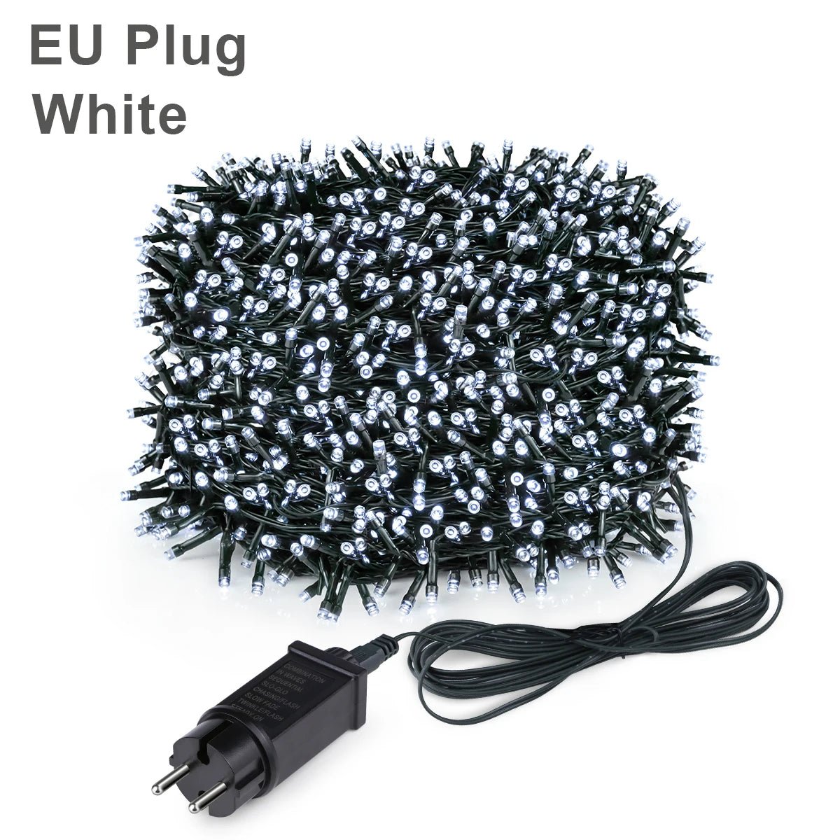 2025 decoração de ano novo led luz de natal branco/quente/rgb à prova dwaterproof água luzes da corda de fadas para cortina iluminação festa de casamento - Kasa & Pet