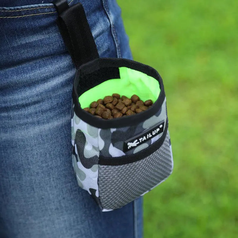 Cão de estimação filhote de cachorro treinamento tratar lanche isca pet alimentação bolso bolsa obediência agilidade bolsa comida saco bolso lanche recompensa cintura saco