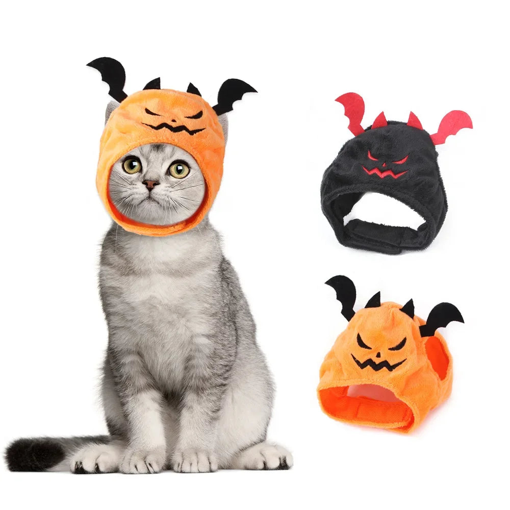 Halloween Cosplay Traje para Animais de Estimação, Bat Chapelaria, Chapéu, Trajes para Cães Pequenos e Gatos, Pet Supplies