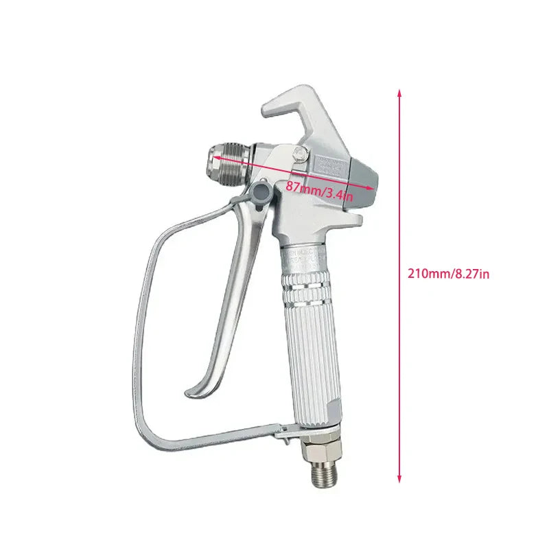 Pistola pulverizadora de tinta mal ventilada de alta pressão 3600psi com ponta de spray 517 e protetor de bico para pulverizador de bomba wagner t-itan pulverização mal ventilada
