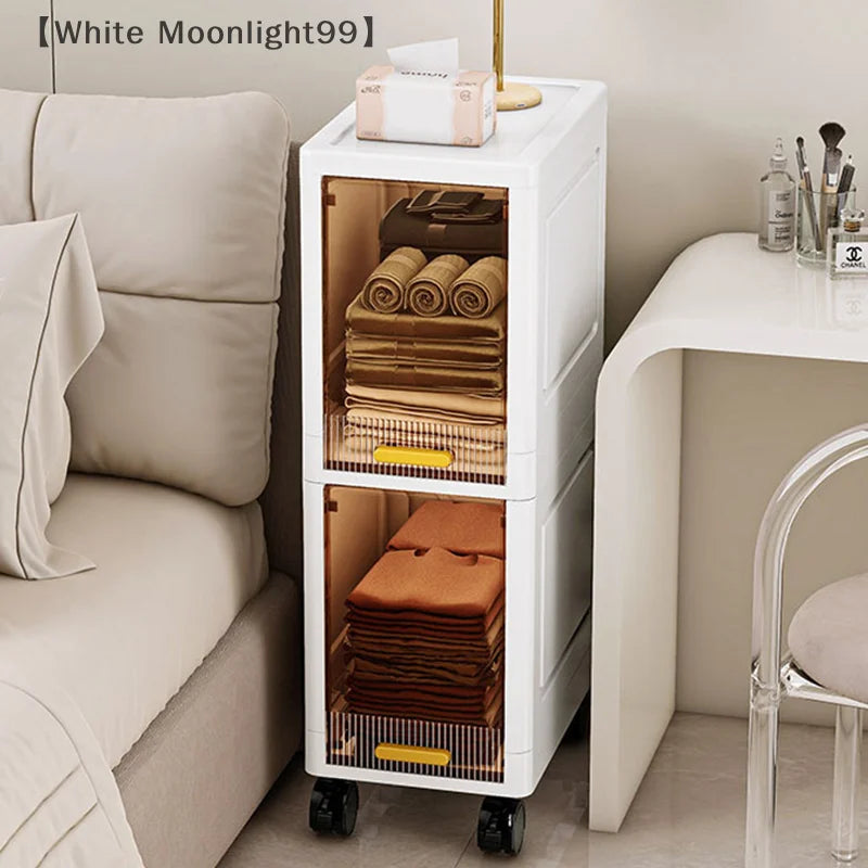 maverawhite amingoldable armário de armazenamento organizador do banheiro fino armário organizador rack despensa armário armazenamento