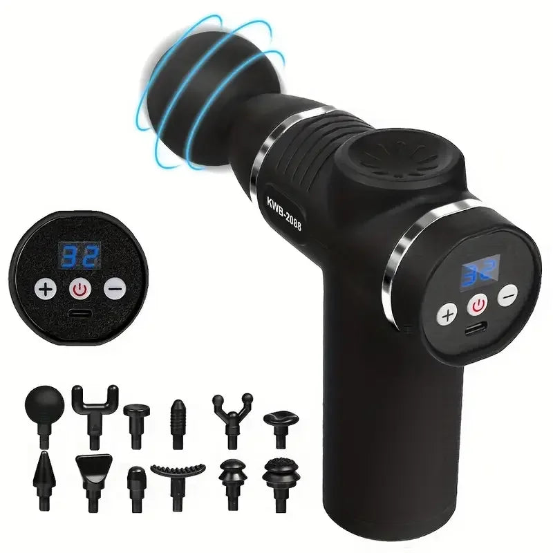 Mini Massage Gun Fascia Muscle Relaxation Vibrating Percussion Massager Fitness Equipment Neck Massage Gun