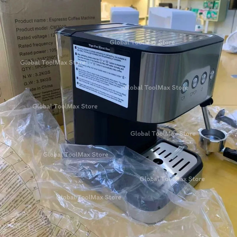 Máquina de Café Totalmente Automática Desmontável com Moedor Integrado para Casa, Máquina de Cappuccino e Latte