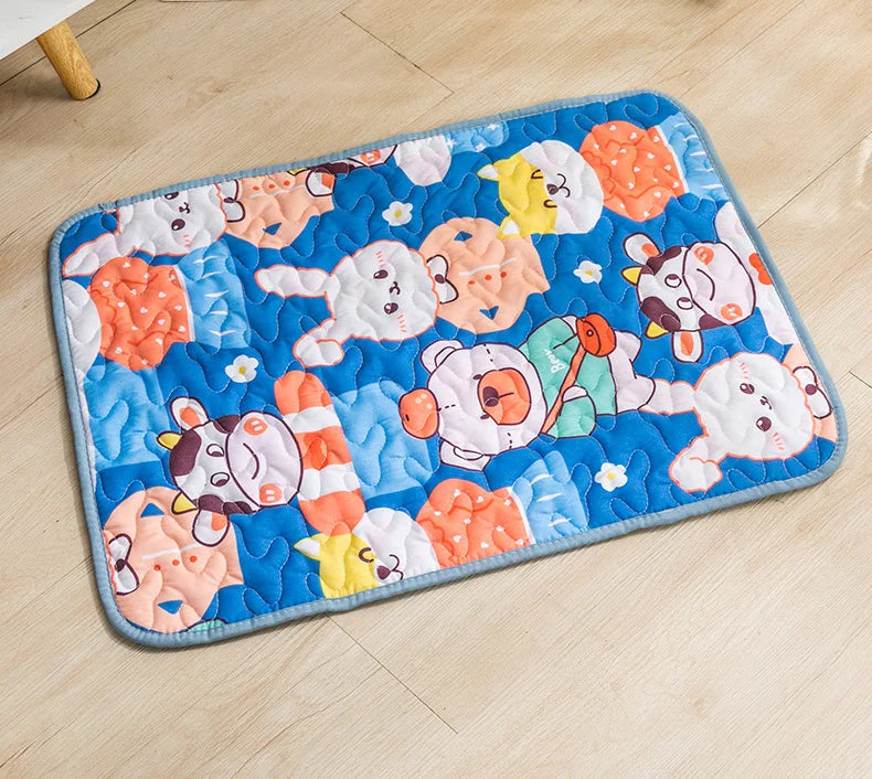 Tapete antiderrapante para animais de estimação, tapete para dormir especial de algodão para gatos, verão, confortável e respirável, produtos para animais de estimação
