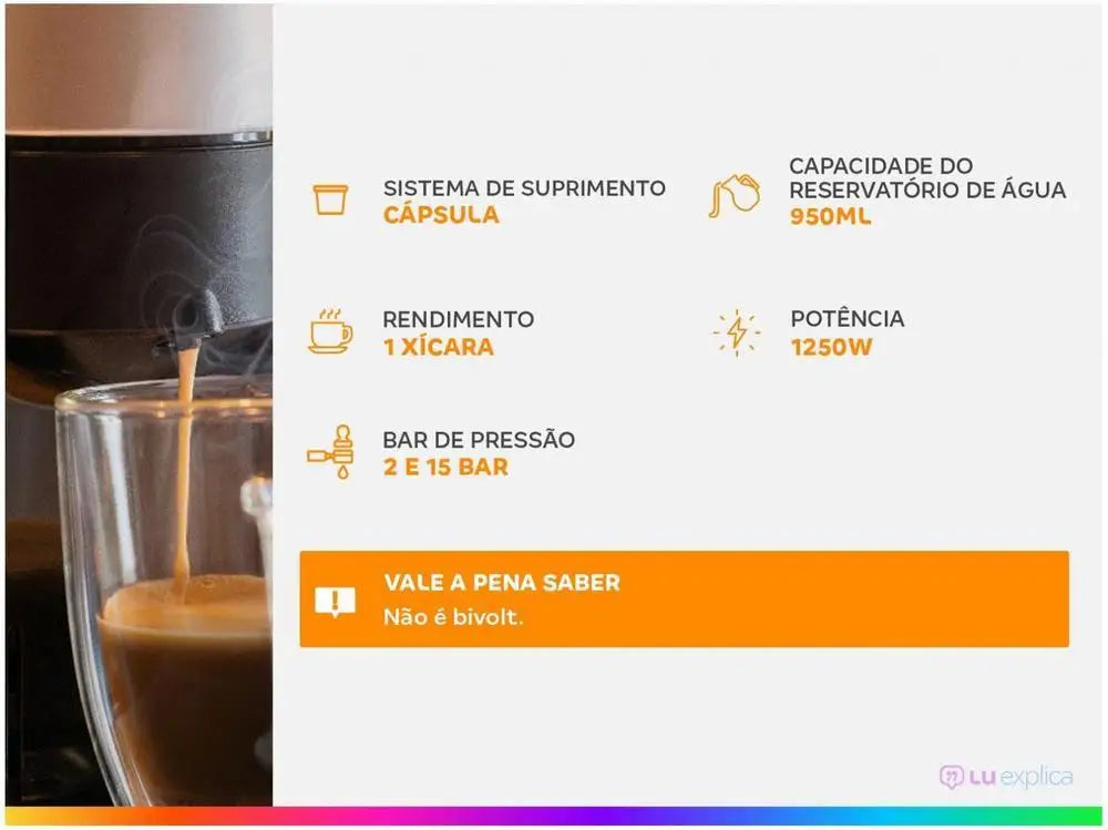 Cafeteira Espresso Tres Lov Preto - 220V