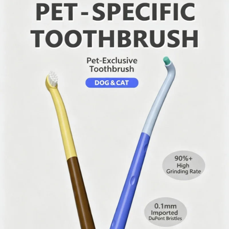 Escova de Dentes para Animais de Estimação, Escova de Dentes Plástica para Cães, Remoção de Tártaro, Limpeza Bucal, Cuidados com Animais de Estimação, Limpeza Bucal para Gatos
