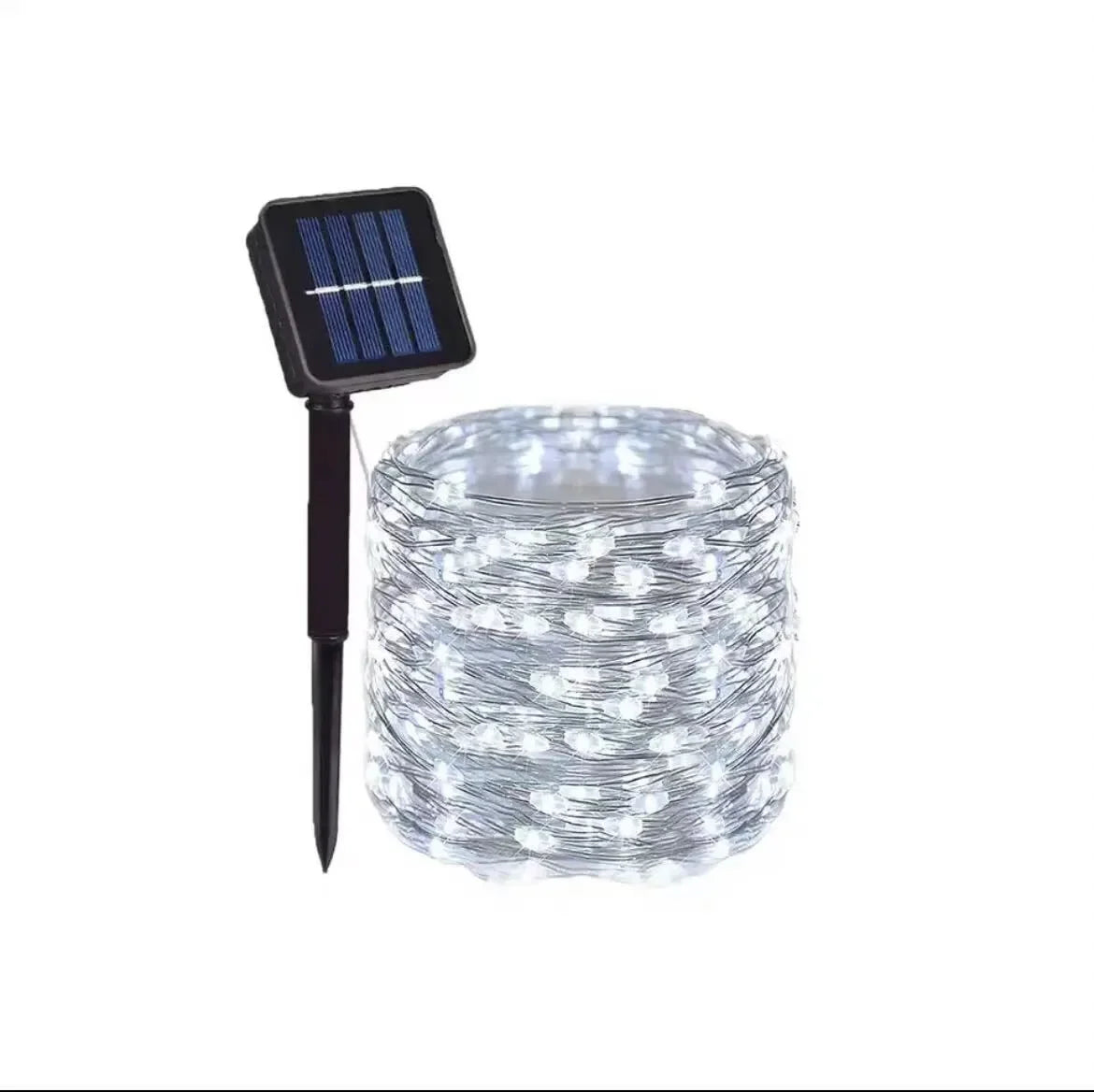 Pacotes de Luzes de Natal LED Solares 1 2 3 4 5, Luzes de Fada para Exterior, 8 Modos, Fios de Cobre, Impermeáveis, Decoração para Jardim, Árvore e Pátio