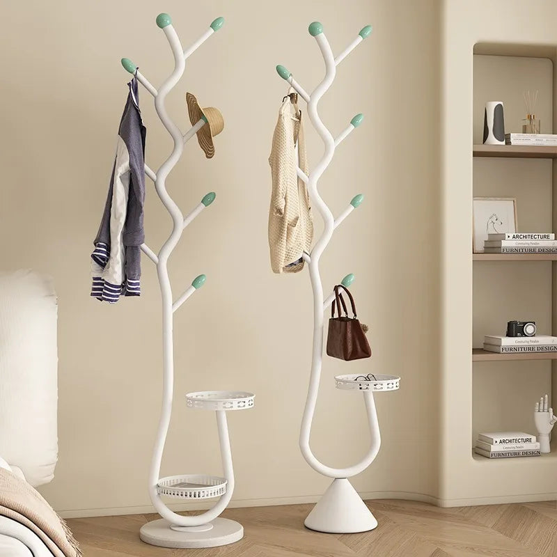 Cabide removível para sala de estar, rack de secagem de pólo único doméstico, suporte para bolsa suspensa de ramo de quarto, cabide suspenso de ardósia francesa
