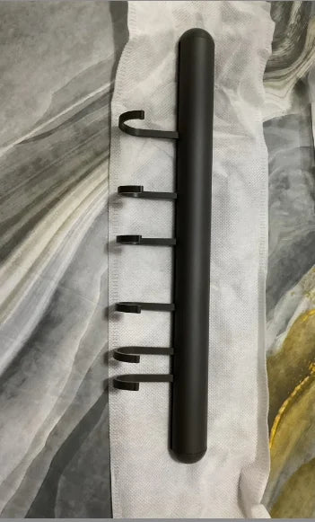 Suporte de gancho de cozinha, haste de suspensão sem perfuração, rack de armazenamento de parede, espátula, colher, espaço removível, cabides de gancho de alumínio