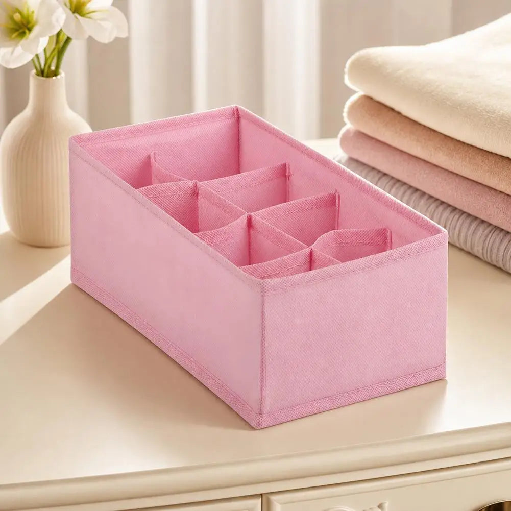 Organizadores de Roupa Íntima para Armários e Gavetas, Organizador de Sutiãs e Roupas para Guarda-Roupa, Caixa de Armazenamento Dobrável para Meias e Calças