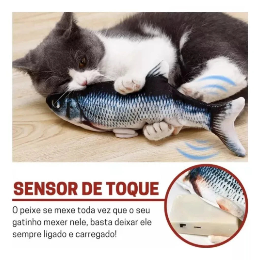 Brinquedo Interativo Para Gato Com Carregamento USB, Som Realista E Bola Automática Para Estimulação Física