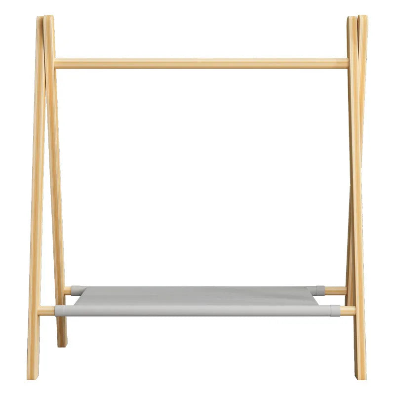 Cabide de chão para animais de estimação, guarda-roupa para cães, madeira sólida, filhote de cachorro, gato, cabide para cães, rack de armazenamento de roupas pequenas