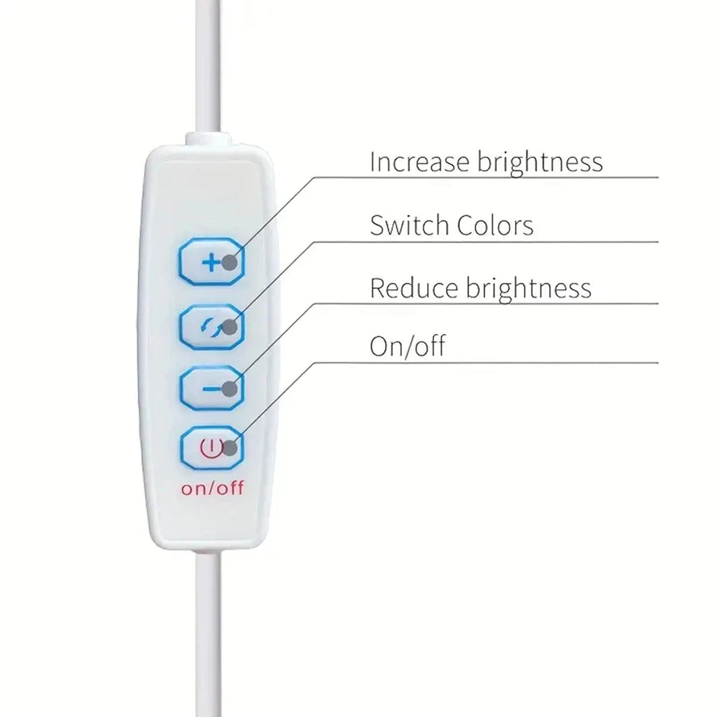Led luz tubo leitura lâmpada aprendizagem 3colors levou noite com plug USB magnético 20cm-50cm tira dimmable bar mesa armário ao lado da cama