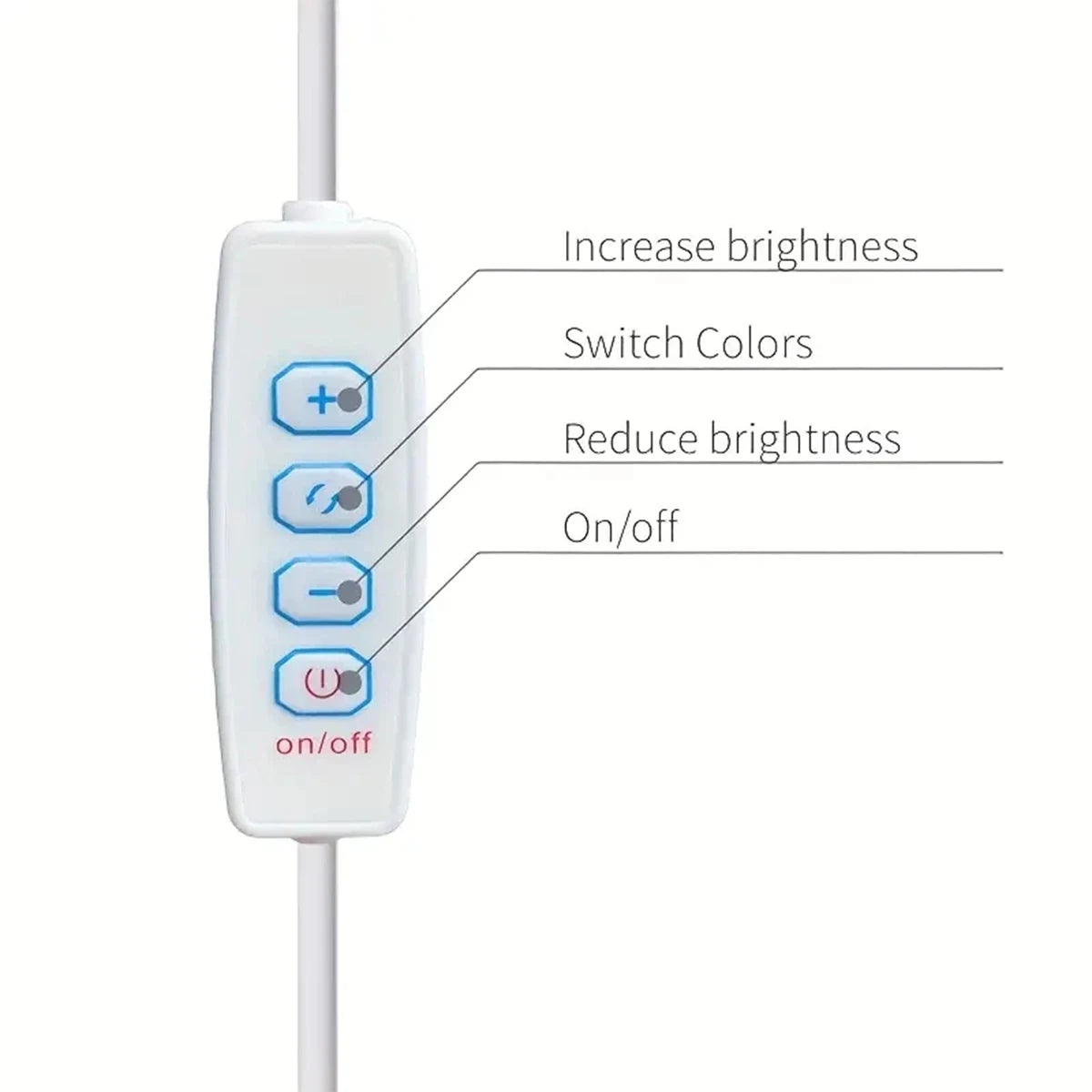 Led luz tubo leitura lâmpada aprendizagem 3colors levou noite com plug USB magnético 20cm-50cm tira dimmable bar mesa armário ao lado da cama