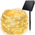 Luz solar led ao ar livre à prova dwaterproof água luzes de fadas corda natal dia das bruxas decoração festão jardim lâmpada led fontes festa