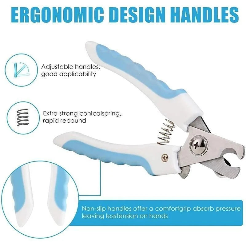 Cortador de unhas para animais de estimação, cortador de unhas para cães e gatos, cuidados com as garras para animais de estimação, suprimentos para tosa de animais de estimação