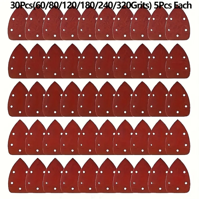 15/30 peças almofada de substituição de lixadeira de papel de lixa de detalhe de mouse para variedade de folhas de lixadeira de mouse de 140mm