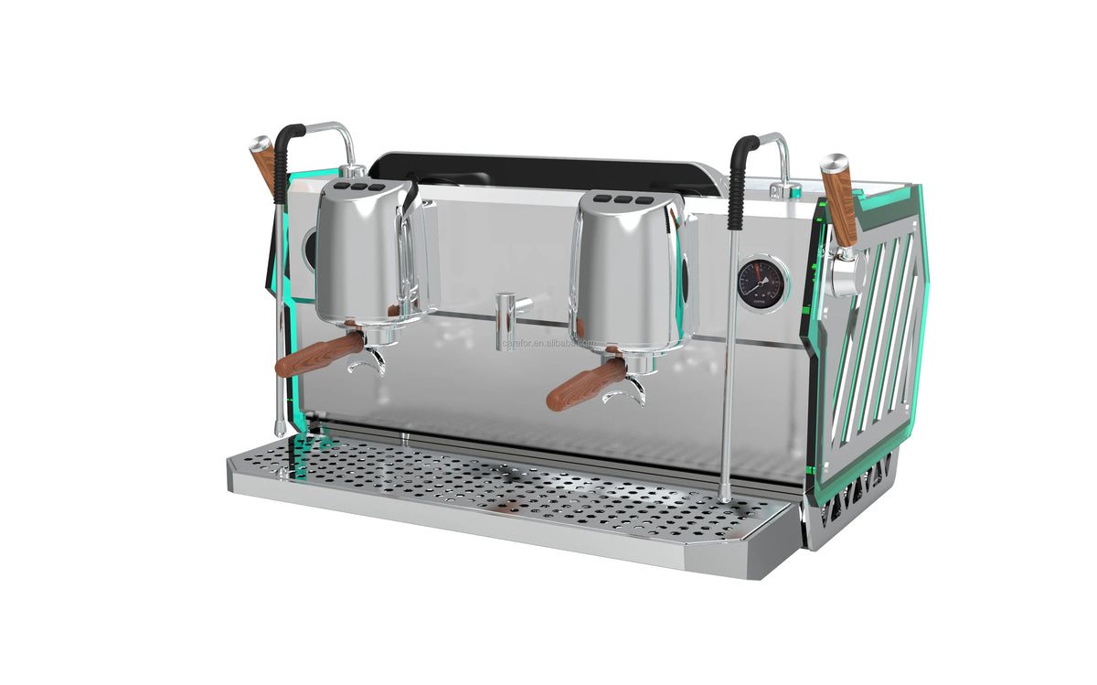 Cafeteira comercial de aço inoxidável com concentração totalmente automática