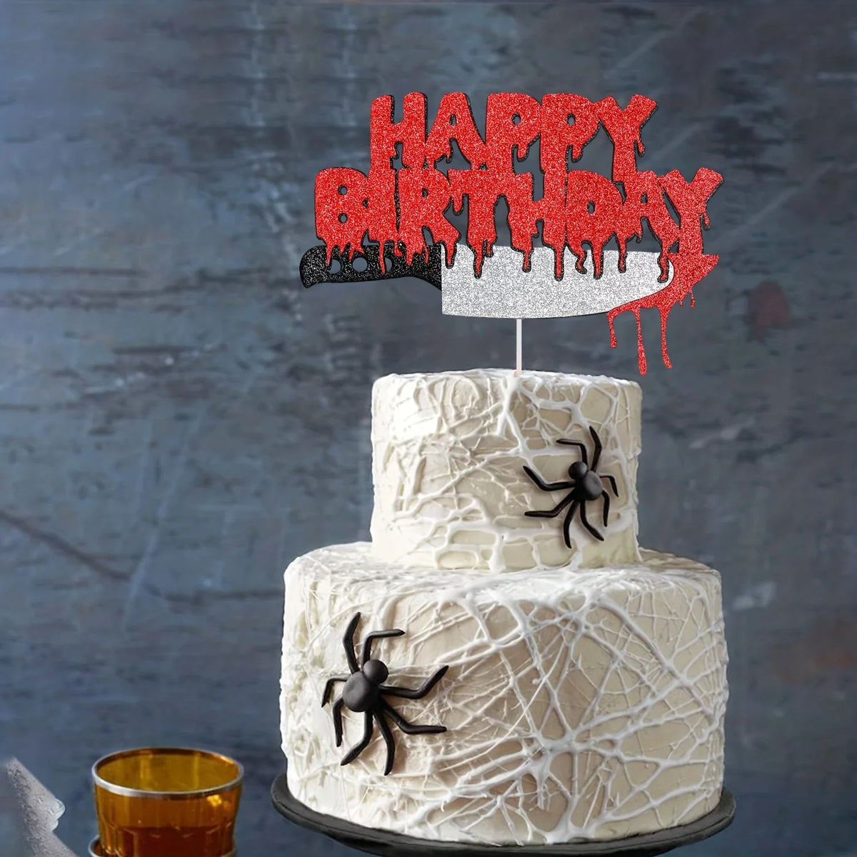 1 unidade de decoração assustadora para bolo de Halloween – um toque original para uma sobremesa doce e horripilante.