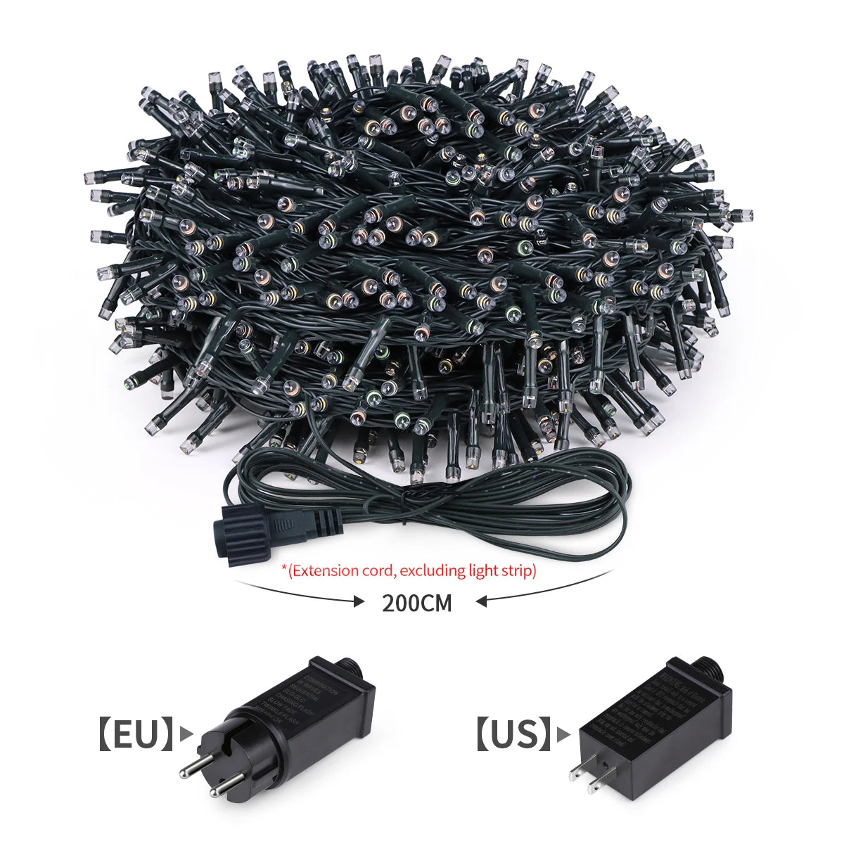 2025 decoração de ano novo led luz de natal branco/quente/rgb à prova dwaterproof água luzes da corda de fadas para cortina iluminação festa de casamento