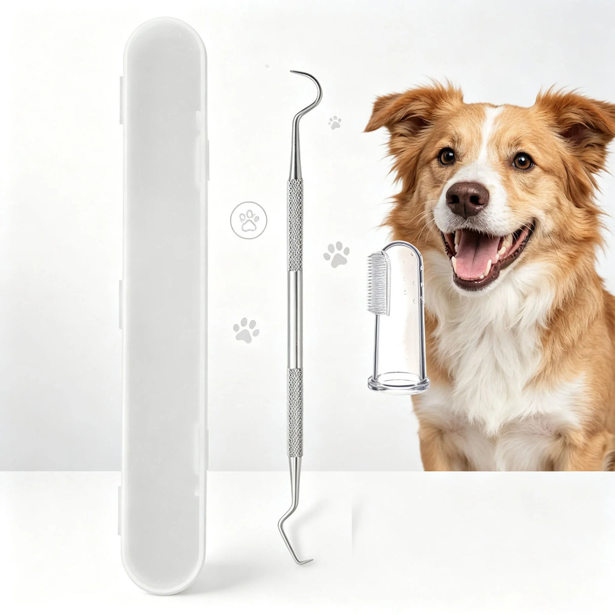Ferramentas de Limpeza Dental para Animais de Estimação, Escova de Dentes de Silicone com Luva para Dedo, Escova de Dentes para Gatos e Cães, Reutilizável, Kit de Cuidados Orais para Animais de Estimação, Adequado para