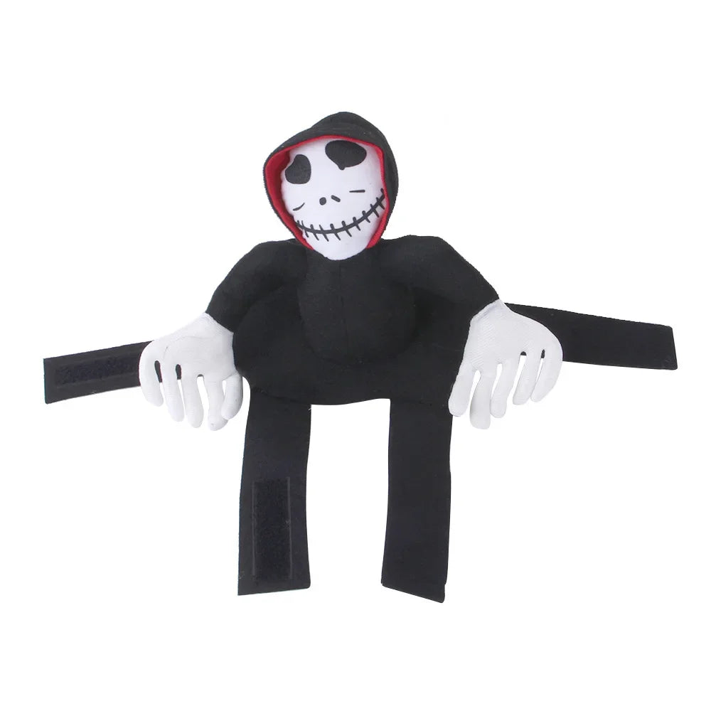 Fantasia de Halloween para Cães de Estimação, Estilo Esqueleto Ceifador, Roupa de Cosplay para Cães, Traje Engraçado para Cães de Médio e Grande Porte, Vestido de Festa para Cães