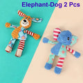 Brinquedo de Pelúcia para Cães, Fofo, em Formato de Raposa e Elefante, Anti-Mordida, Interativo, com Som, para Limpeza dos Dentes, Diversão e Resistência à Mordida